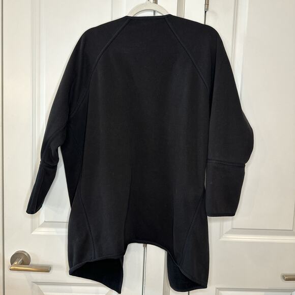 ATHLETA Black Cozy Karma Wrap Jacket Cardigan Oversized | Small - Picture 7 of 9